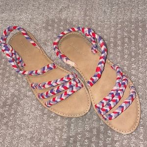 Bamboo braided sandals